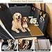 Dog Car Seat Cover for Back Seat for Audi RS6 2008, Waterproof Nonslip, Scratchproof Pet Rear Seat Cover Dog Hammock for Car,A Black