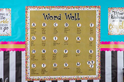 Image of Teacher Created Resources Confetti Straight Rolled Border Trim - 50ft - Decorate Bulletin Boards, Walls, Desks, Windows, Doors, Lockers, Schools, Classrooms, Homeschool & Offices