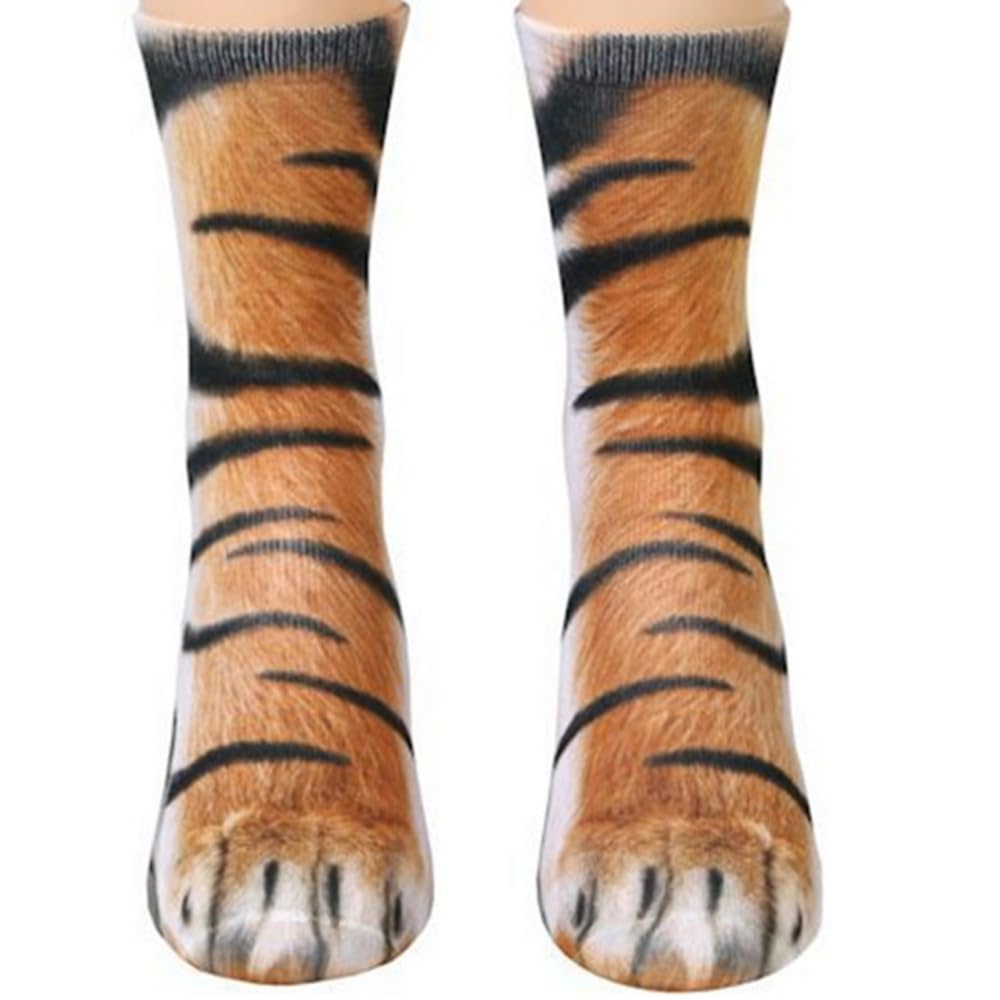 xywlwoer Calcetines de pata de animal, divertidos regalos de Navidad, para adultos, mujeres, hombres, adolescentes, elefantes blancos, regalo de broma