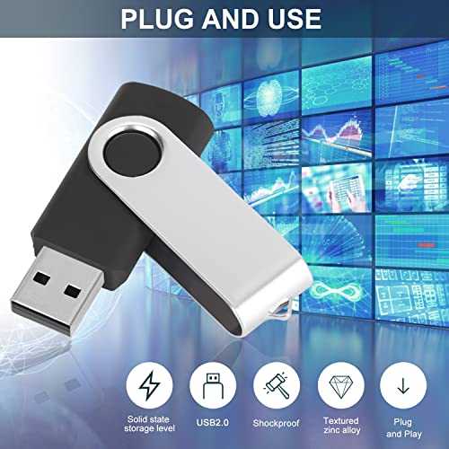 128Gb Flash Drive 5 Pack Usb 2.0 Flash Drive Thumb Drive Usb Flash Driver 128Gb High Speed Flash Drive Pack Keychain Design Jump Drives Memory Stick For Data Storage And Transfer(5 Pack, Mixed Color) #TOP2