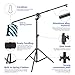 Neewer 2-in-1 Photography Light Stand, Aluminum Alloy 9.7ft Heavy Duty Tripod Stand with 3.8ft Boom Arm and Empty Sandbag for Video Light, Strobe, Reflector, Softbox for Studio Photo Video Shooting