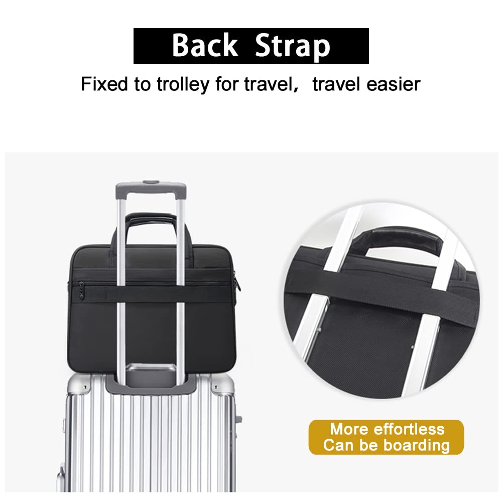 Large Briefcases For Men Canvas Tote Bag 15.6 Inch 17 Inch 19 Inch Laptop Case Work Bags Office Messenger Bag