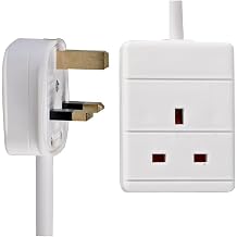 PRO ELEC PELB1502 1 Gang Extension Lead 2m, White