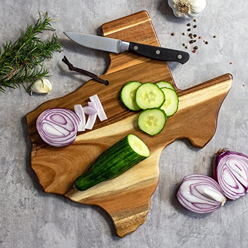 Tabla de cortar de madera con forma de Texas miniatura 3