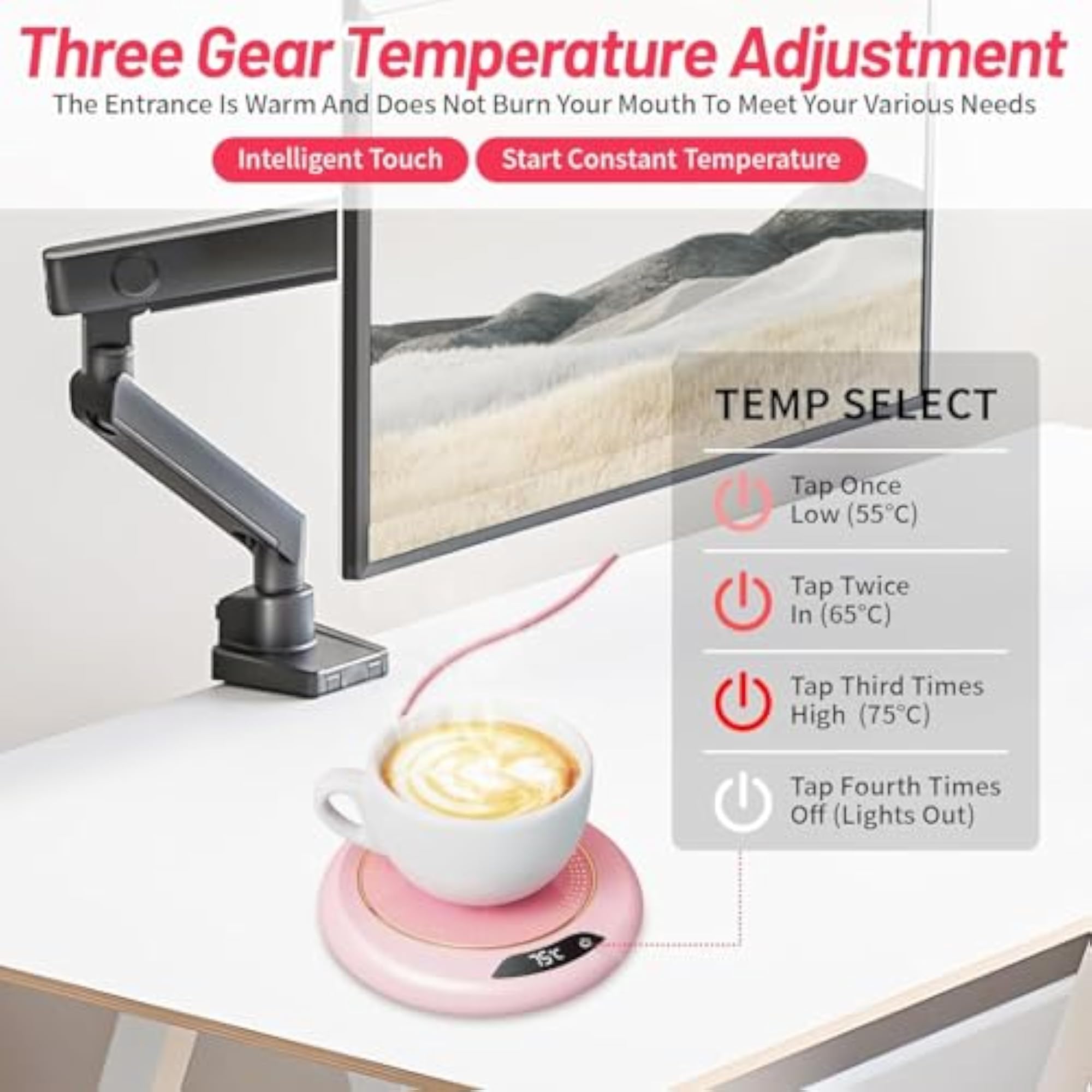 Smart Constant Warm Coaster for Desk