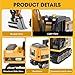 DAOGU Remote Control mini Excavator,1:64 RC Alloy Construction Vehicle Toys, STEM Tools for Learning Programming for Boys 3 4 5 6 7 8-12 Year Old Kids Christmas Birthday Gift (mini Excavator)