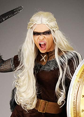 blonde viking wig