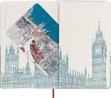 Moleskine I Am London edycja limitowana biały duży notatnik w linie twardy