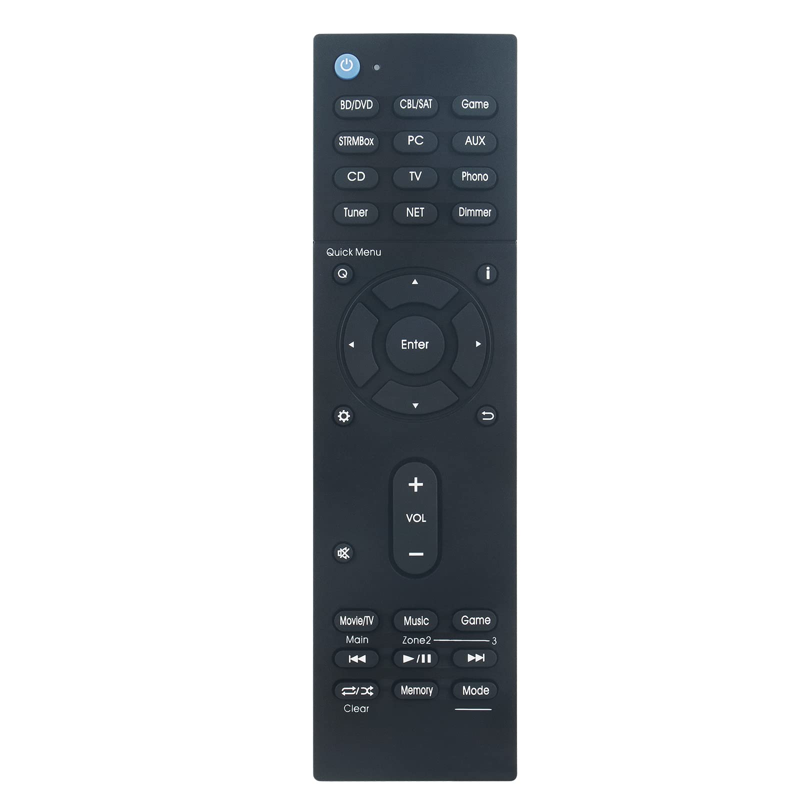 AIDITIYMIRC-913R Replacement Remote Control Compatible with Integra Home Theater AV Receiver DRX-R1 DRX-5 DRX-4 DRX-7 DRX-R1.1 DRC-R1.1 DRX-7.1