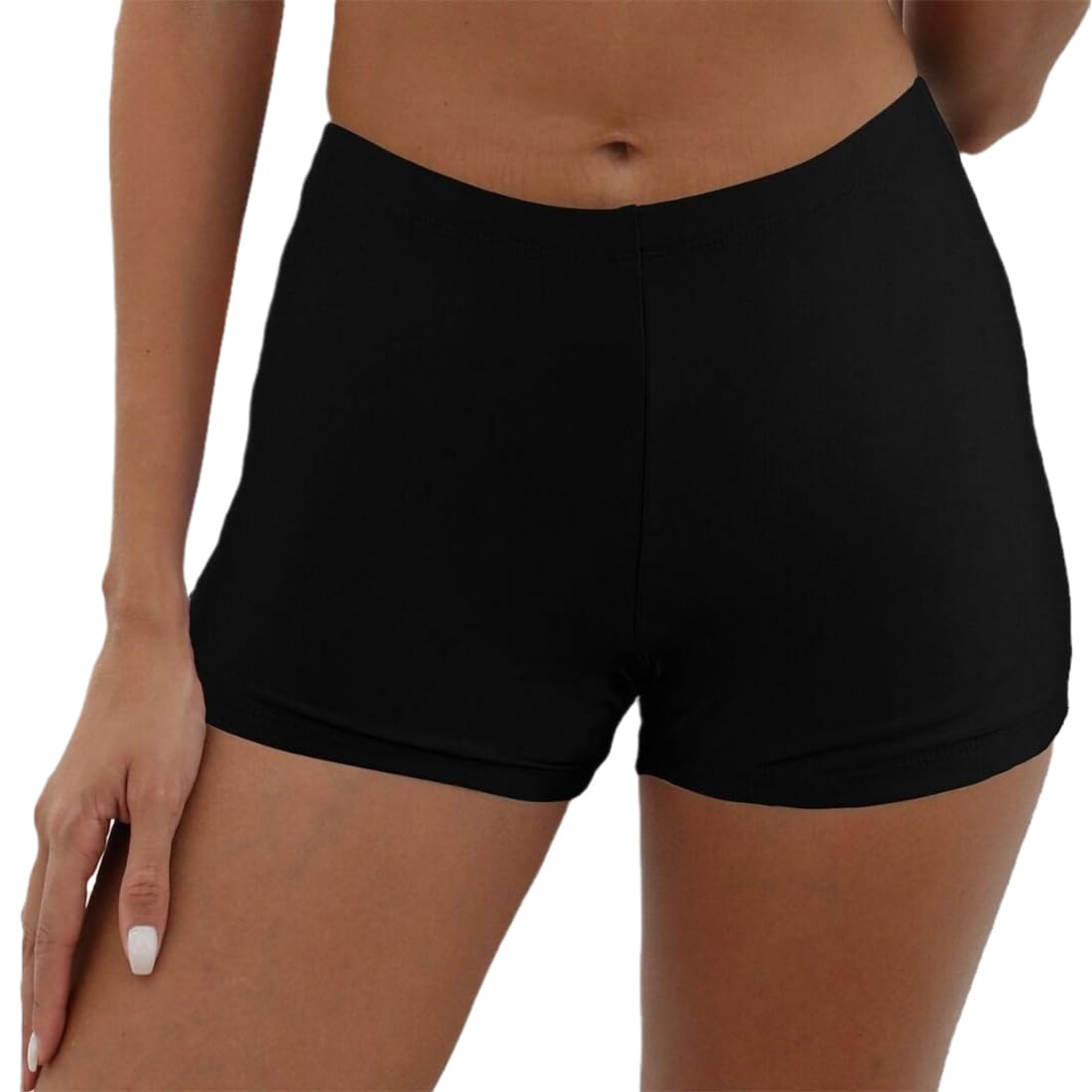 Pantalones Cortos de Natación para Mujer con Control del Vientre y Secado Rápido (Navy Blue)