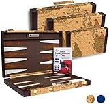 Get The Games Out Top Backgammon Set - Travel Backgammon Sets for Adults - Small Travel Size Classic...