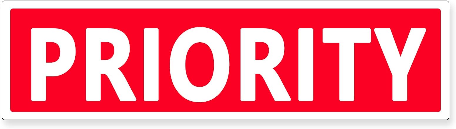Priority Shipping Labels 4x1 Inches Self Adhesive Mailing Sticker for Shipping Packing,500 Pcs Per Roll