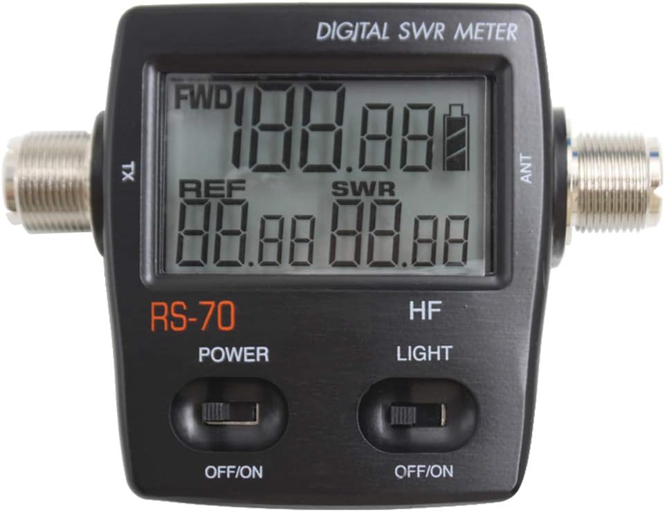 Buy 1 get 1 Tenq RS-70 Digital SWR/Watt Meter HF 1.6-60MHz 200W for Two-Way Radio Testing SWR Power