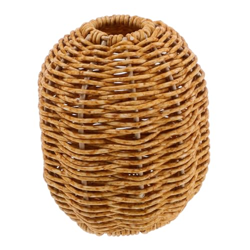 Gatuida Jarrón De Flores De Imitación Rattan Decoración Rústica De Mesa Jarrón Mano para Arreglos Accesorio De