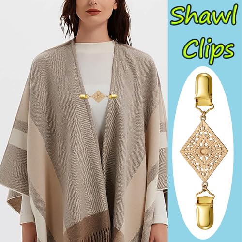 Image of Vintage Shirt Dress Cardigan Clip, Waist Clip for Women, Sweater Shawl Brooch Jacket for Clothing
