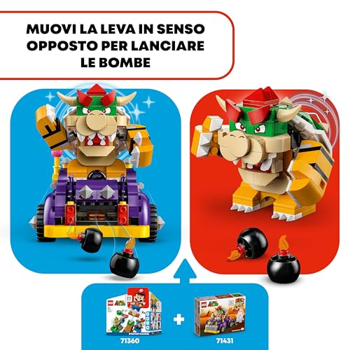 Super Mario Pack di Espansione Il Bolide di Bowser, Giochi per Bambini da 8 Anni con Personaggio e Macchina Giocattolo da Collezione, Regalo per Gamer da Abbinare a Uno Starter Pack 71431 - Lego - Immagine 5