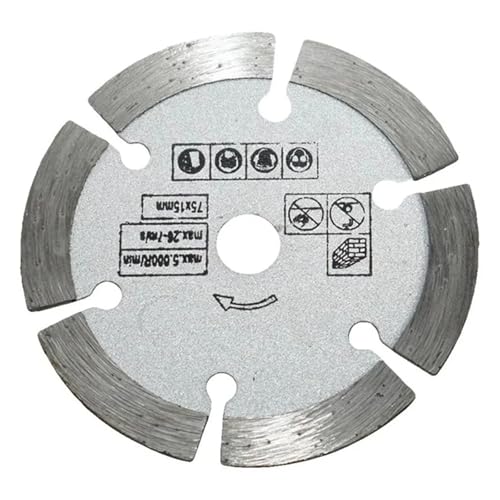 Mini lame de scie diamantée 75mm meuleuse d'angle disque coupe carrelage céramique béton
