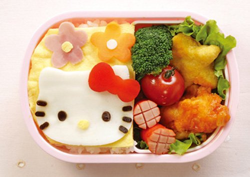 Japanese Rice Cake Mold Hello Kitty Shape Egg Ham Cheese Mold Bento Box Accessories Made In Japan #TOP3