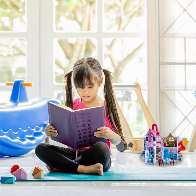Draagbaar poppenhuis voor eindeloze speelplezier Draagbaar poppenhuis voor eindeloze speelplezier