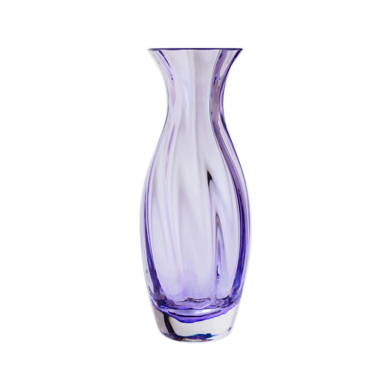 Dartington Crystal Violet - Artisan Vase (, Slim)