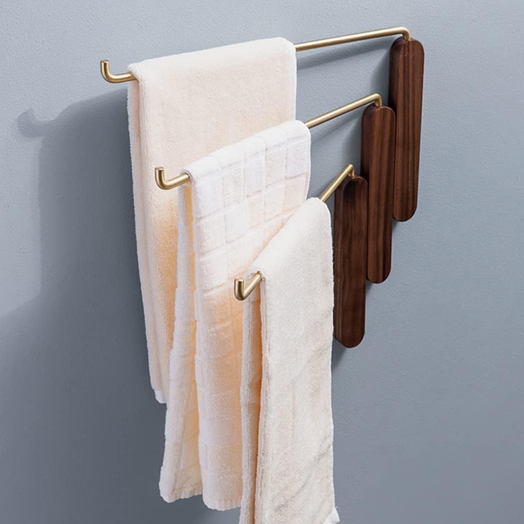 Swivel Towel Bar Bathroom Towel Holder Towel Swing Out Towel Rack Self Adhesive No Drilling Shelf