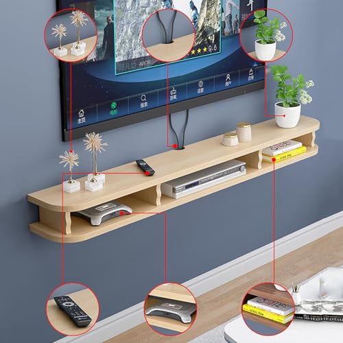 Console multimédia suspendue 100 cm : fixez votre support TV flottant