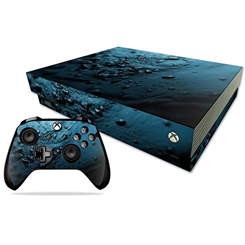 MightySkins Skin compatível com Microsoft Xbox One X - Blue Storm | Capa protetora de decalque de vi