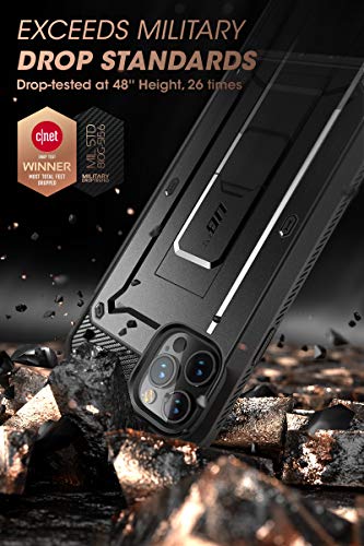 Supcase Unicorn Beetle Pro Series Case For Iphone 13 Pro (2021 Release) 6.1 Inch, Built-In Screen Protector Full-Body Rugged Holster Case (Black) #TOP2
