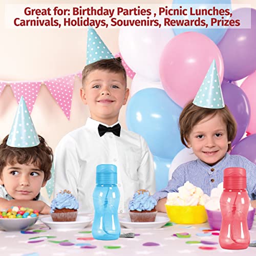 MILTON 8 pack 6 oz Kids Water Bottle for School Leak Free Flip Lid- Portable Small Sports Water Bottle for Adults Carry Strap Party Favors for Kids Treats Prizes Gifts Goodie Bag Stuffers Bulk Pack - Image 4