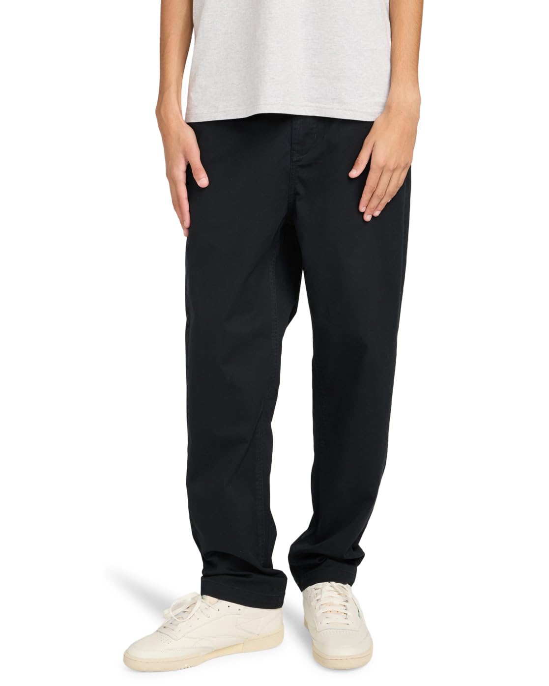 Element Regular Comfort Twill - Chino Trousers - Men - Black.