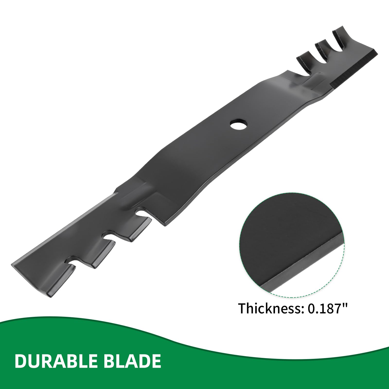 Cuchillas de mantillo 110-6837-03 compatibles con cubierta Toro de 50 pulgadas, cuchillas de cortacésped 112-9759-03 compatibles con Toro TimeCutter Z5000 Series, repuesto para 112-9759,