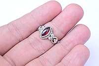 Vista 3 de Ring, 925 Sterling Silver Statement Ring For Women, Handmade Ring Gemstone Promise Ring for Birthday Christmas Gift For Her Ring Size US