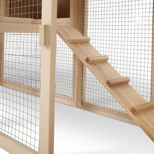 Probache, Pollaio VIP con doppia gabbia XXL in legno - immagine 6