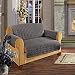 Elegance Linen Quilted Pet Dog Children Kids Furniture Protector Microfiber Slip Cover Love Seat, Gray