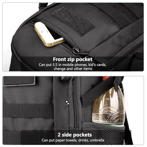 Rucksäcke für Taktischer Mini Tagesrucksack Fahrrad Wandern Bergsteigen Radfahren Rucksack Molle-Tasche Wanderrucksack Herren Tactical Backpack Daypack Laptoptasche für Assault Outdoor Camping Reisen