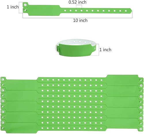 Miniatura 16 de Red Plastic Wristbands 500 Pack - Colored Wristbands for Events, Vinyl Wrist Bands of Party by Fivepeans