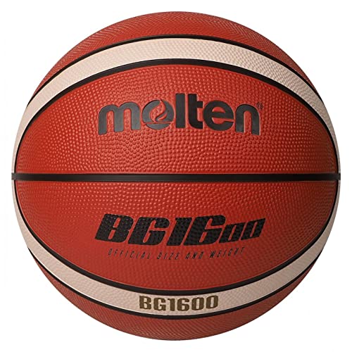 Molten 1600 Rubber ballon de basket durable qui ne glisse pas