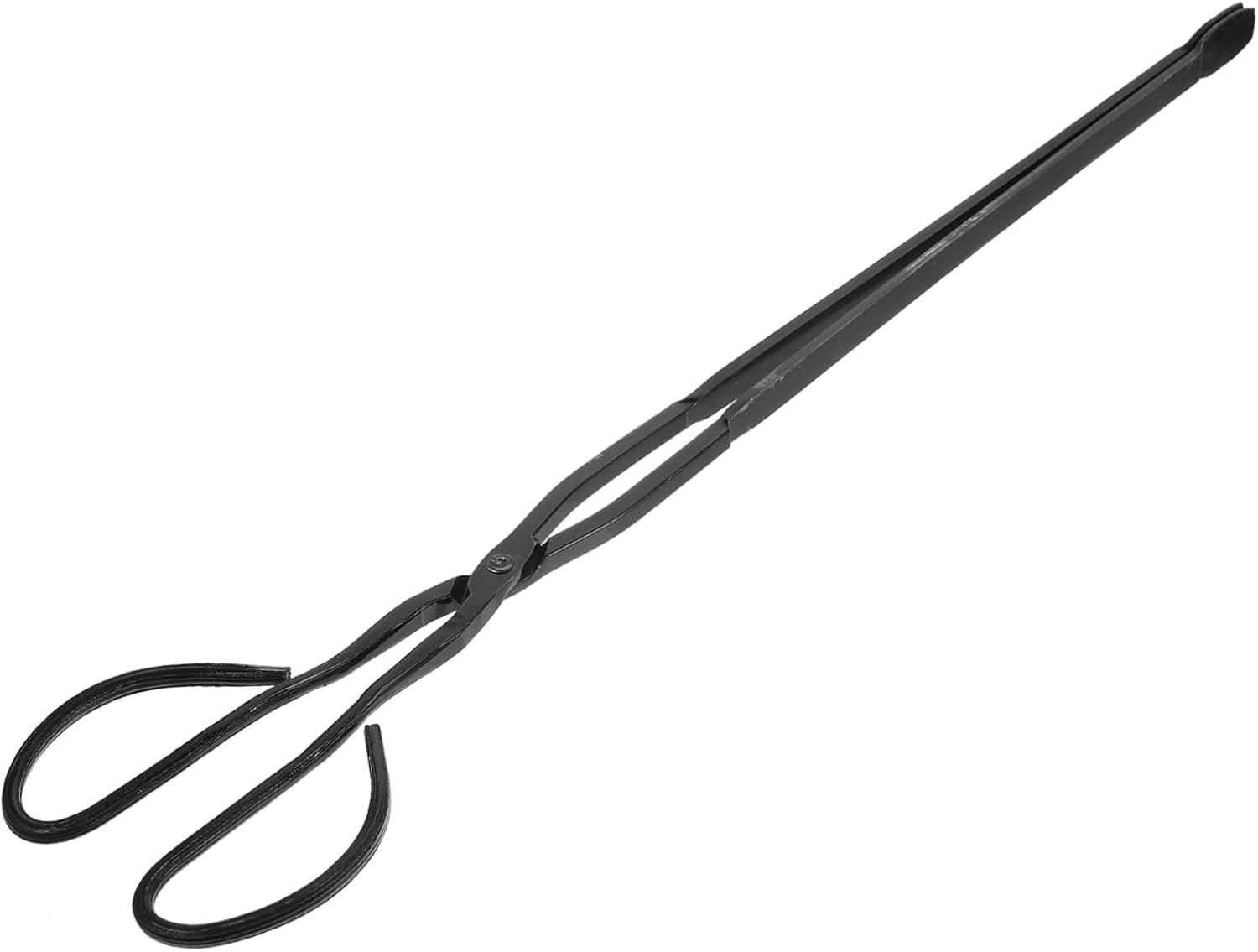 VICASKY Long Clamp Barbecue Fireplace Tong Firewood Clamp Barbecue Accessory Easy to Carry Random Style