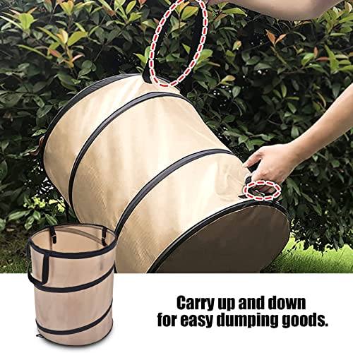 Image of Collapsible Trash Can, 37.8L Collapsible Leaf Can Container Small Size