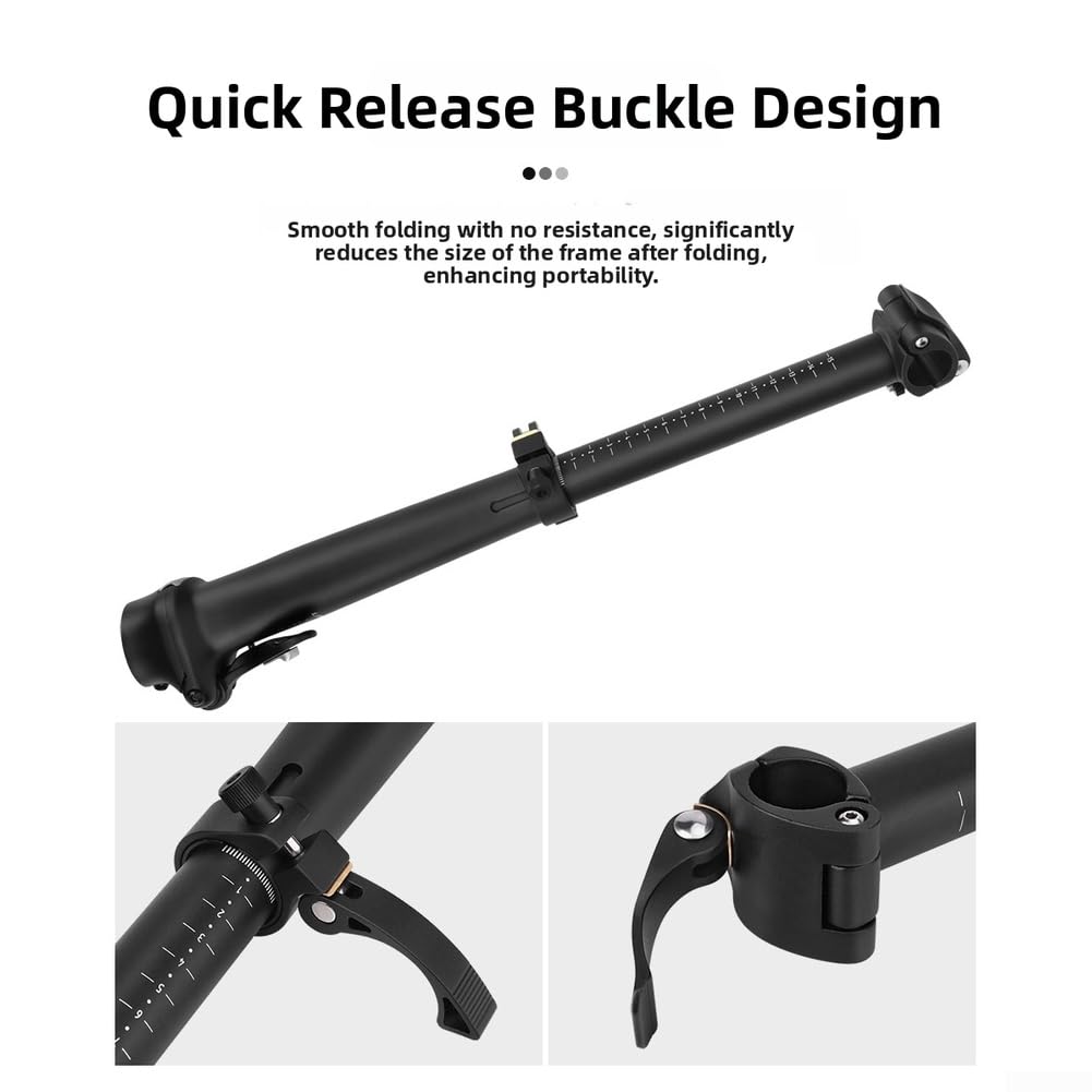 Potence Guidon Réglable 303-460mm pour Vélo Pliant