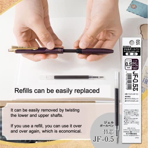 Recargas Zebra Sarasa 0.5mm Tinta Gris Oscuro x10 miniatura 4