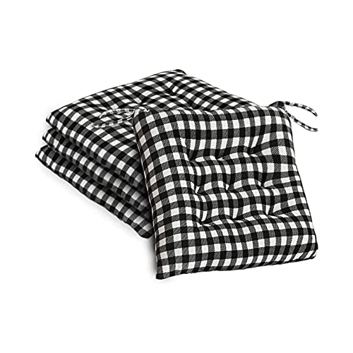Cojines de silla elegantes con diseño premium a cuadros para decoración exclusiva