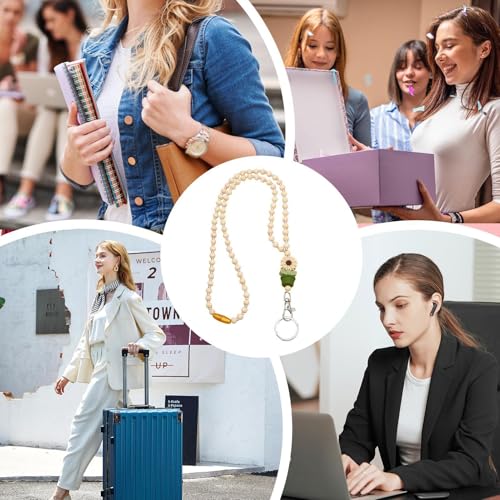 Cordões com contas de para mulheres, cordões com contas para crachás de identificação - Cordão de fl