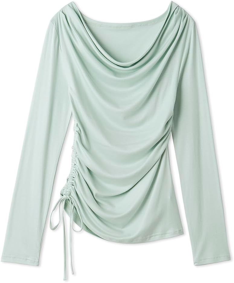 Amazon | ラウンドドレープネックフライスカットソー FWCT245213MNTF