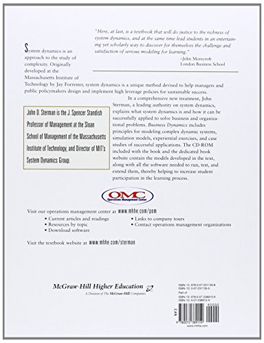 Business Dynamics: Systems Thinking and Modeling for a Complex World with CD-ROM [With Companion]