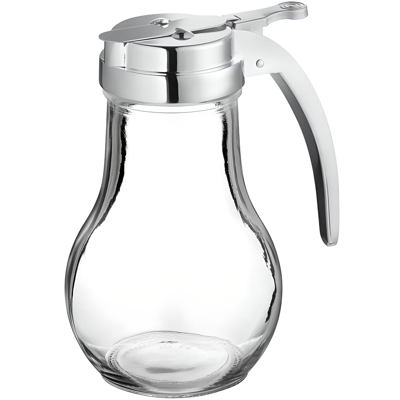 OCS Parts Syrup Dispenser with Lid and Dispensing Thumb Lever | Commercial Grade Liquid Dispensers for Home and Commercial Kitchens (1, 14 OZ)