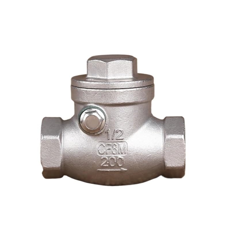 Acciaio inossidabile 1/2 ''DN15 DN20 DN25 PN16 CF8M Valvola di ritegno filettata femmina Valvola di ritegno ad alta pressione 200PSI (Size : DN25)
