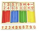 Montessori Toys For Toddlers, Preschool Teaching Tool Math Number Counting Sticks