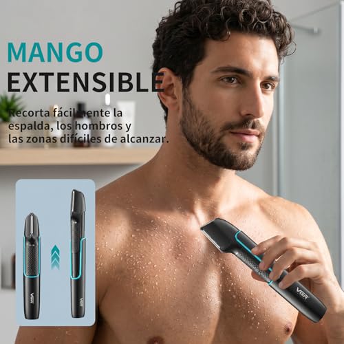 Afeitadora corporal inalámbrica VGR 602 para un afeitado suave y sin tirones 6