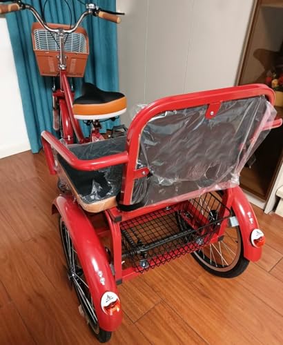Triciclo plegable para adultos con asiento trasero miniatura 3